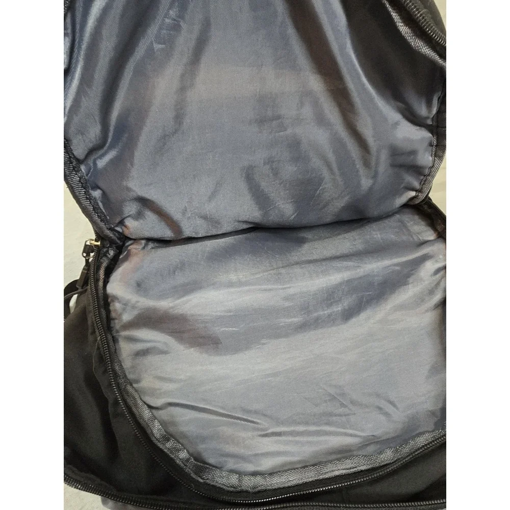 black Babuding casual school backpack with buckle strap